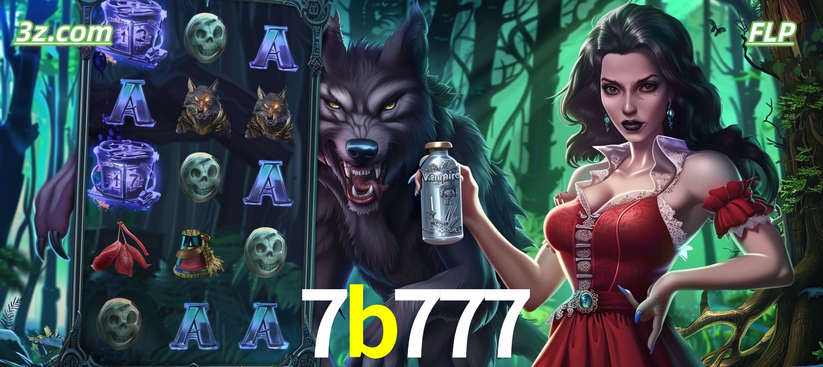 Slots online tema de lobisomem e vampira no 7b777 cassino Brasil