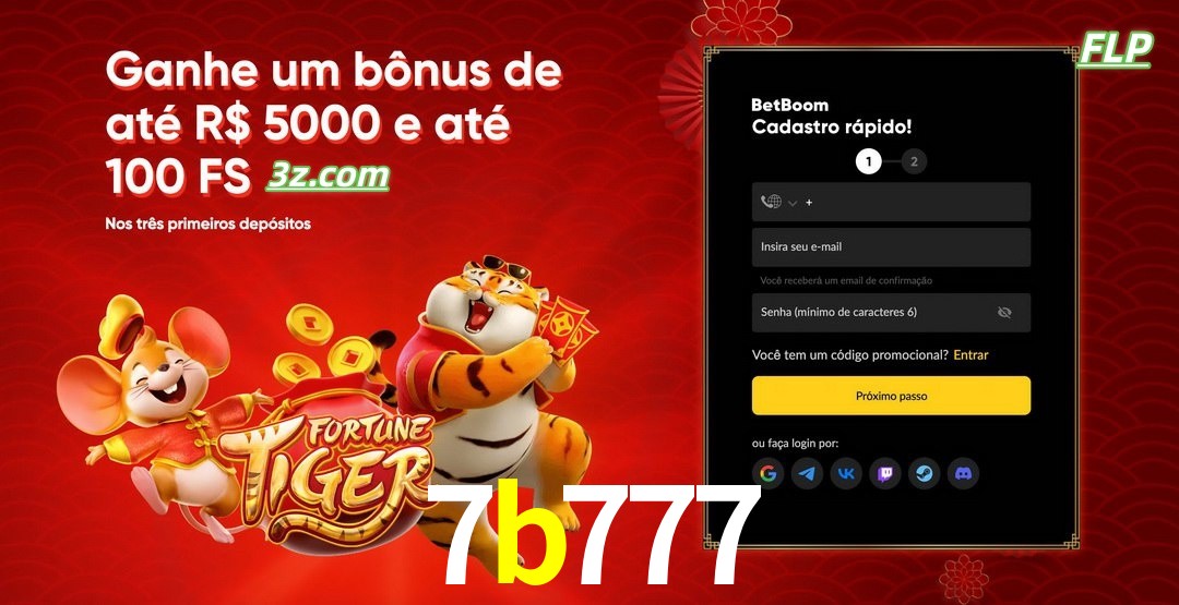 7b777 cassino Brasil bônus de boas-vindas até R$5000 e 100 free spins