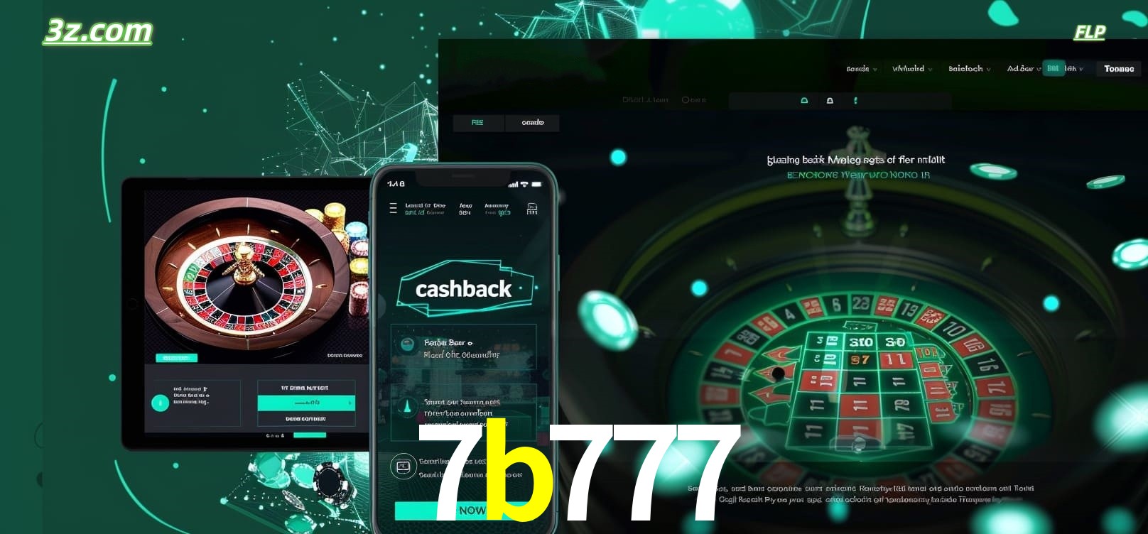 Jogue roleta em dispositivos móveis e desktop com 7b777