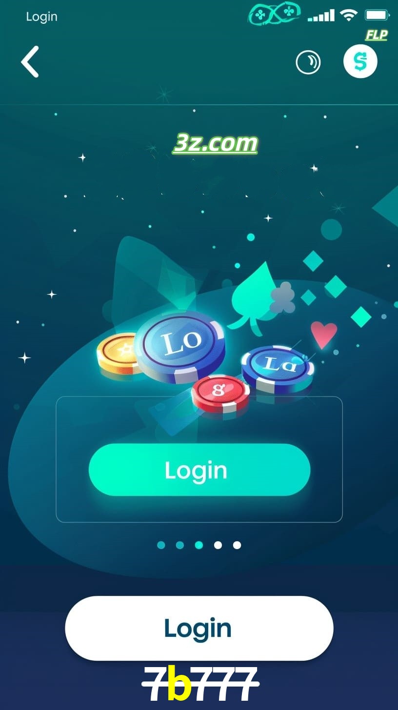 Login no aplicativo de cassino online 7b777 Brasil com bônus de boas-vindas